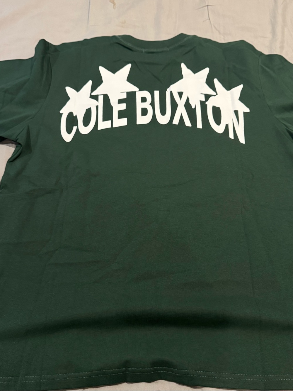 Cole Buxton Forest Green Short-Sleeve Tee with White Star Logo